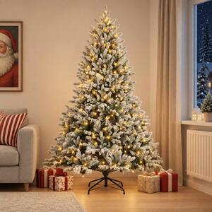 Műanyag Hajtogatós Karácsonyfa 120 cm 150 LED Meleg fehér