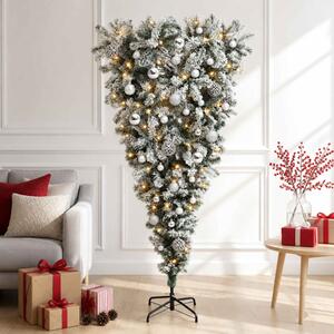 Felfordított Műfenyő Karácsonyfá 150 cm 150 LED Meleg fehér