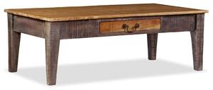Vintage stílusú tömör fa dohányzóasztal 118 x 60 x 40 cm