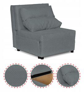 Kimo Fekvőfotel Alvási Funkcióval, Ágyneműtárolóval, Family Furniture, Szürke