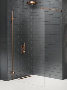 New Trendy Avexa Copper Brushed zuhanykabin fal walk-in 110 cm réz csiszolt/átlátszó üveg EXK-7138