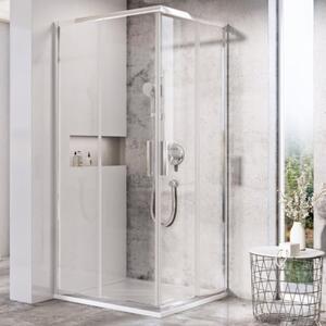 Ravak Blix zuhanykabin 80x80 cm négyzet alumínium fényes/átlátszó üveg X1LM40C00Z1