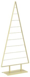 Fém karácsonyfa KUOPIO 210 cm Acél Arany
