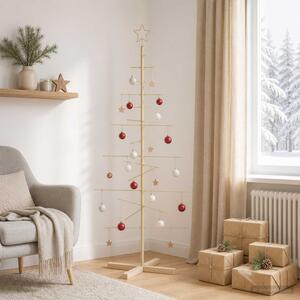 Fém karácsonyfa állvánnyal KUOPIO 150 cm Acél Arany