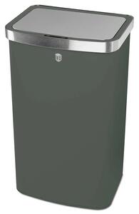 Berlinger Haus Szenzor érzékelős szemetes 60 literes fém matt zöld Matte Green Collection BH/9797