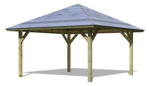 Karibu Kirn 1. fa autóbeálló, fedett kocsibeálló, 359 cm x 359 cm