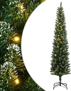 Vékony műkarácsonyfa 300 LED-del 210 cm