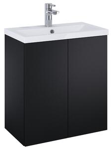 Elita Kido mosdó szekrénnyel 60.6 cm fekete 168097
