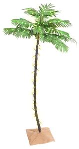 LED-es pálmafa 96 meleg fehér LED-del 180 cm