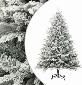 PVC és PE műkarácsonyfa pelyhes hóval 150 cm