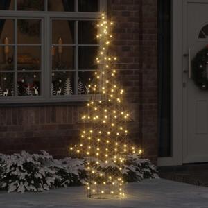 Karácsonyfa 240 LED Meleg fehér 180 cm Rattan