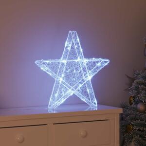 3D Csillag 50 LED Hideg feher 55 x 53.5 x 10 cm Akril