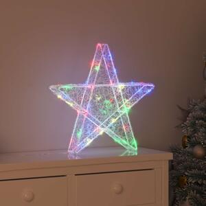 3D Csillag 50 LED Sokszínű 55 x 53.5 x 10 cm Akril