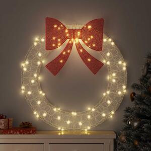 Koszorú 80 LED Meleg fehér 92 x 92 x 9,5 cm Akril