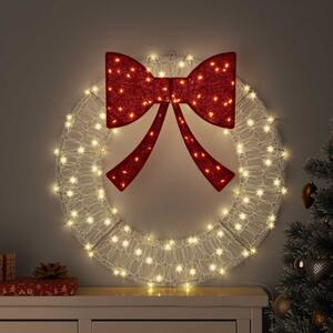 Koszorú 60 LED Meleg fehér 76 x 76 x 8,5 cm Akril