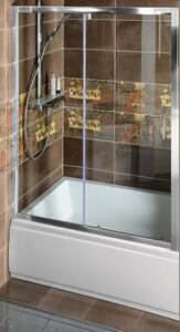 Polysan Deep zuhanyajtók 110 cm tolható króm fényes/átlátszó üveg MD1116