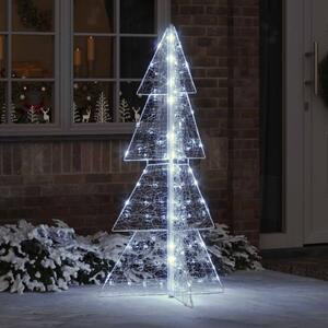 Karácsonyfa 160 LED Hideg Fehér 150 cm Akril