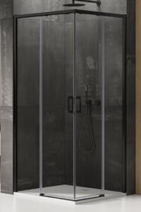 New Trendy Prime zuhanykabin 90x90 cm négyzet fekete félmatt/átlátszó üveg D-0314A/D-0315A