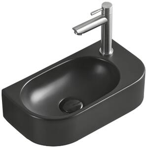 Mexen Viera balra helyezett mosdókagyló, 40 x 21 cm, fekete matt - 21274085L