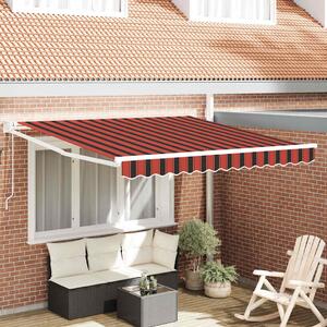 Napernyő Narancs és Barna 350 x 250 x 165 cm Poliészter és fém