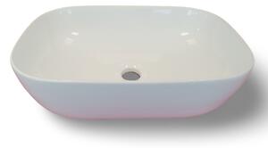 EROS - Top Counter pultra ültethető porcelán mosdó - SMILE 3 - 46,5 x 32,5 x 13 cm