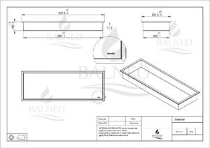 Balneo Wall-Box One White polc 90 cm OB-WH5