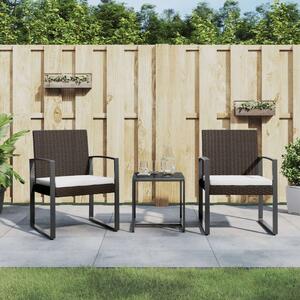 VidaXL - 2 Személyes Kerti Szett - PP-Rattan - Barna
