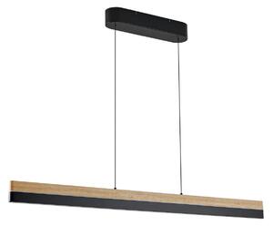 Függőlámpa Lucande, Holven, dimmable, Fa, Étkező, Fa, Modern