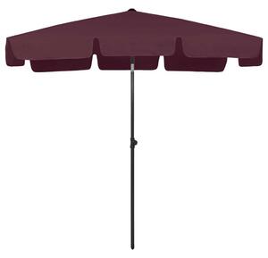 VidaXL Strandnapernyő - Bordó - 200x125cm
