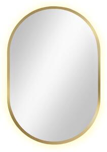 Baltica Design Tiny Border Pastille tükör 40x90 cm ovális világítással arany 5904107904801