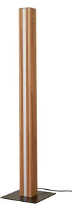 Állólámpa Lucande, Lieske, dimmable, Fa, Nappali, Fa, Modern