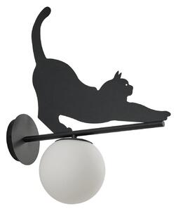Kültéri Lámpa Lindby, Katti Cat, dimmable, Fekete, Erkély, Fém, Vidéki otthon / Rusztikus