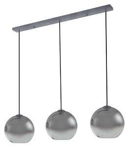 Függőlámpa Lucande, Brillar, dimmable, Szürke, Nappali, Üveg, Modern