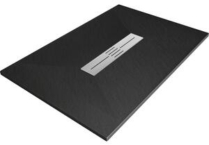 Mexen Toro SMC téglalap alakú zuhanytálca 100 x 90 cm, fekete - 43709010