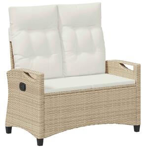 VidaXL Kerti pad Beige és krém 105 x 60 x 112 cm Acél és poliészter