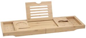 Mexen Bamboo 70-105 cm-es kádpolc, természetes bambusz - 701170-00