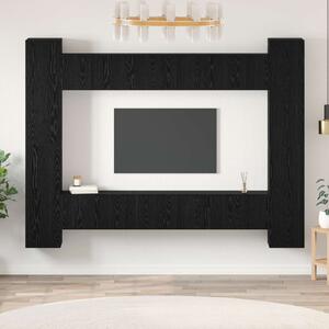 TV szekrény garnitúra 10 pcs Fekete tölgy 30,5 x 30 x 90 cm