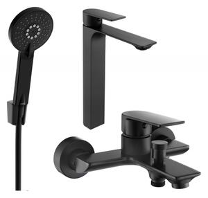 Mexen Alexa R40 fürdőkád készlet, fekete - 71213R40-70