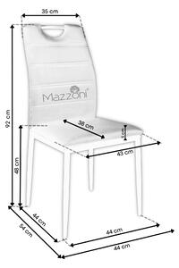RIP szék Olívazöld (Bluvel 77 szövet) - modern, kárpitozott, bársony, nappali, étkező, iroda, fogantyúval