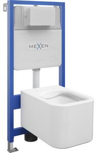 Mexen WC beépített készlet Fenix Slim keret WC-vel Elis, fényes fehér - 6103391XX00