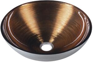 Sapho Murano mosdótál 40x40 cm kerek mosdótálak kétszínű-barna/bézs-ezüst AL5318-66