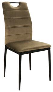RIP szék Olívazöld (Bluvel 77 szövet) - modern, kárpitozott, bársony, nappali, étkező, iroda, fogantyúval