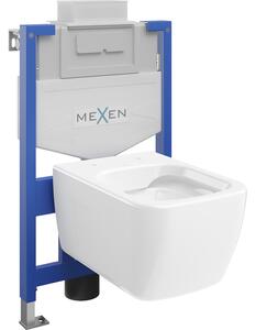 Mexen süllyesztett WC keret Fenix XS-U Margo WC csészével, fényes fehér - 6853342XX00