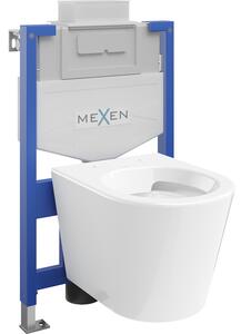 Mexen WC-keret készlet Fenix XS-U Rico WC-ülőkével, fényes fehér - 6853372XX00