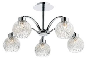 Dar lighting glamour modern mennyezeti lámpa yasmin csiszolt króm daryas0550