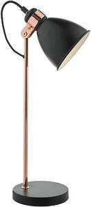 Dar lighting modern asztali lámpa frederick fekete réz darfre4222