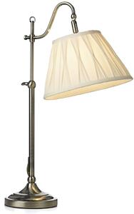 Dar lighting klasszikus asztali lámpa suffolk antik sárgaréz tejszínes darsuf4075-x