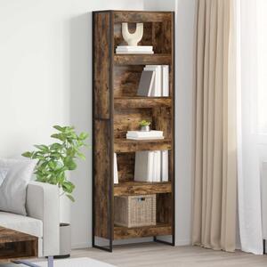 Könyvespolc 60 x 30 x 189,5 cm Szerelt Fa Füstös tölgy