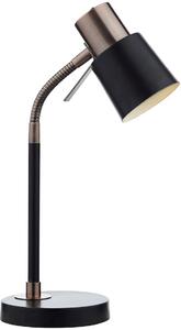 Dar lighting modern asztali lámpa bond fekete réz darbon4254