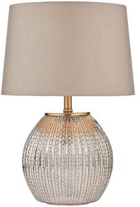 Dar lighting glamour modern asztali lámpa sonia ezüst taupe darson4232